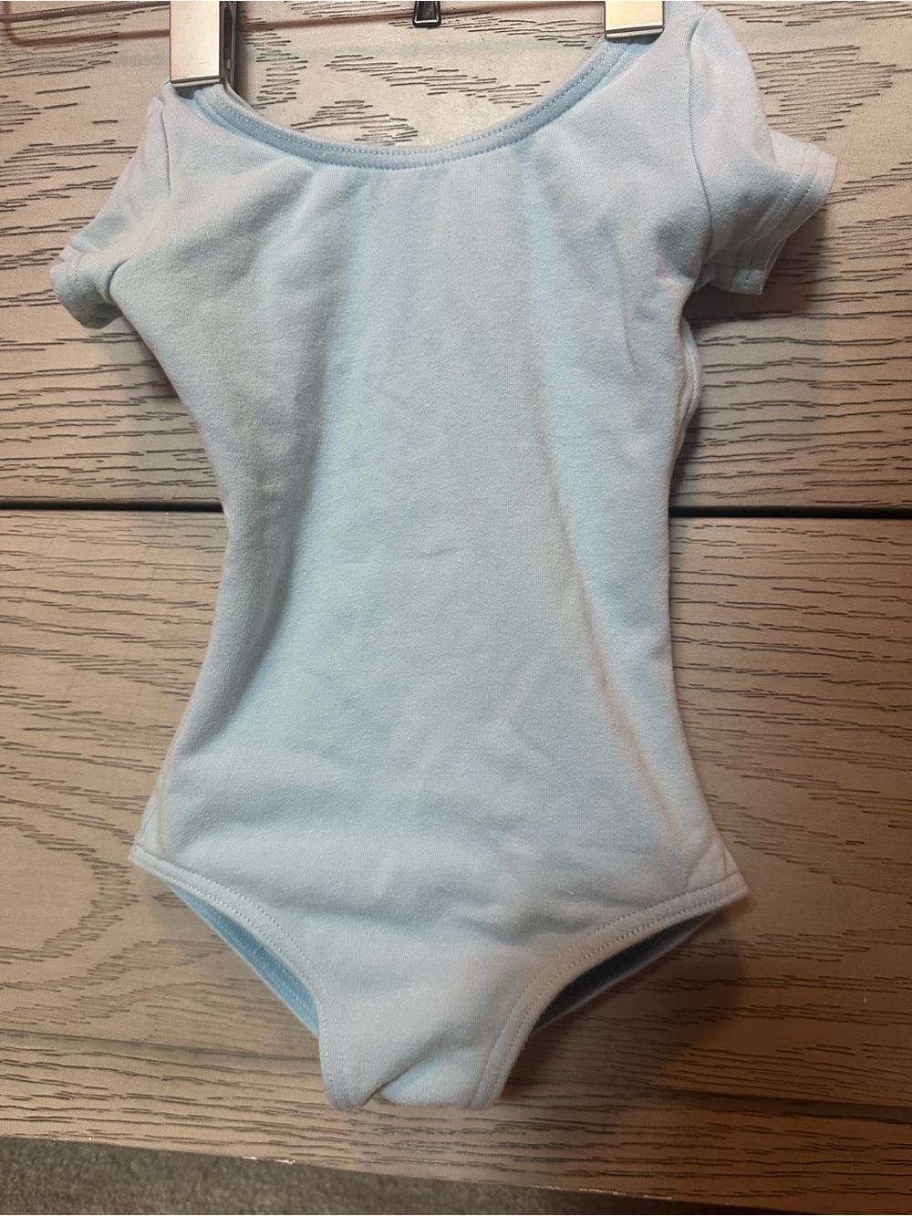 Capezio Kids Light Blue Short Sleeve One-Piece Leotard